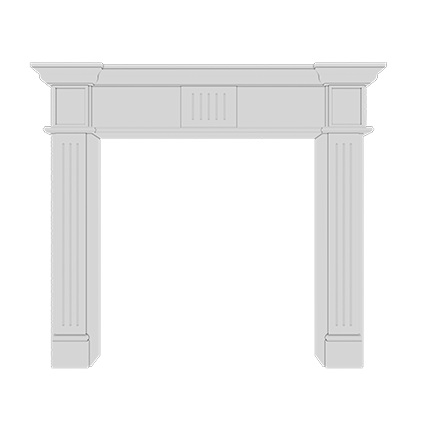 Cheminée décorative polyuréthane