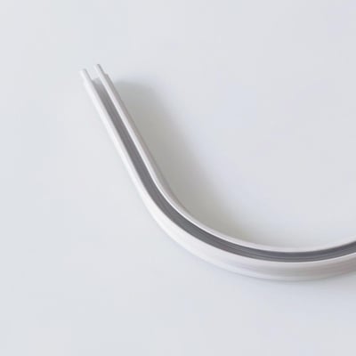 Angle 90° pour rail à rideaux