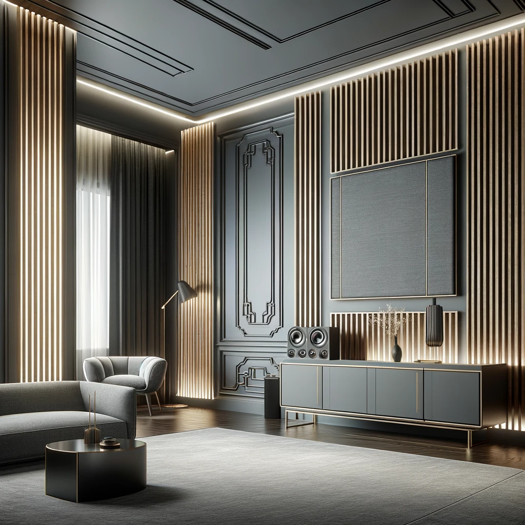 Decoration murale acoustique bois sarmis 3