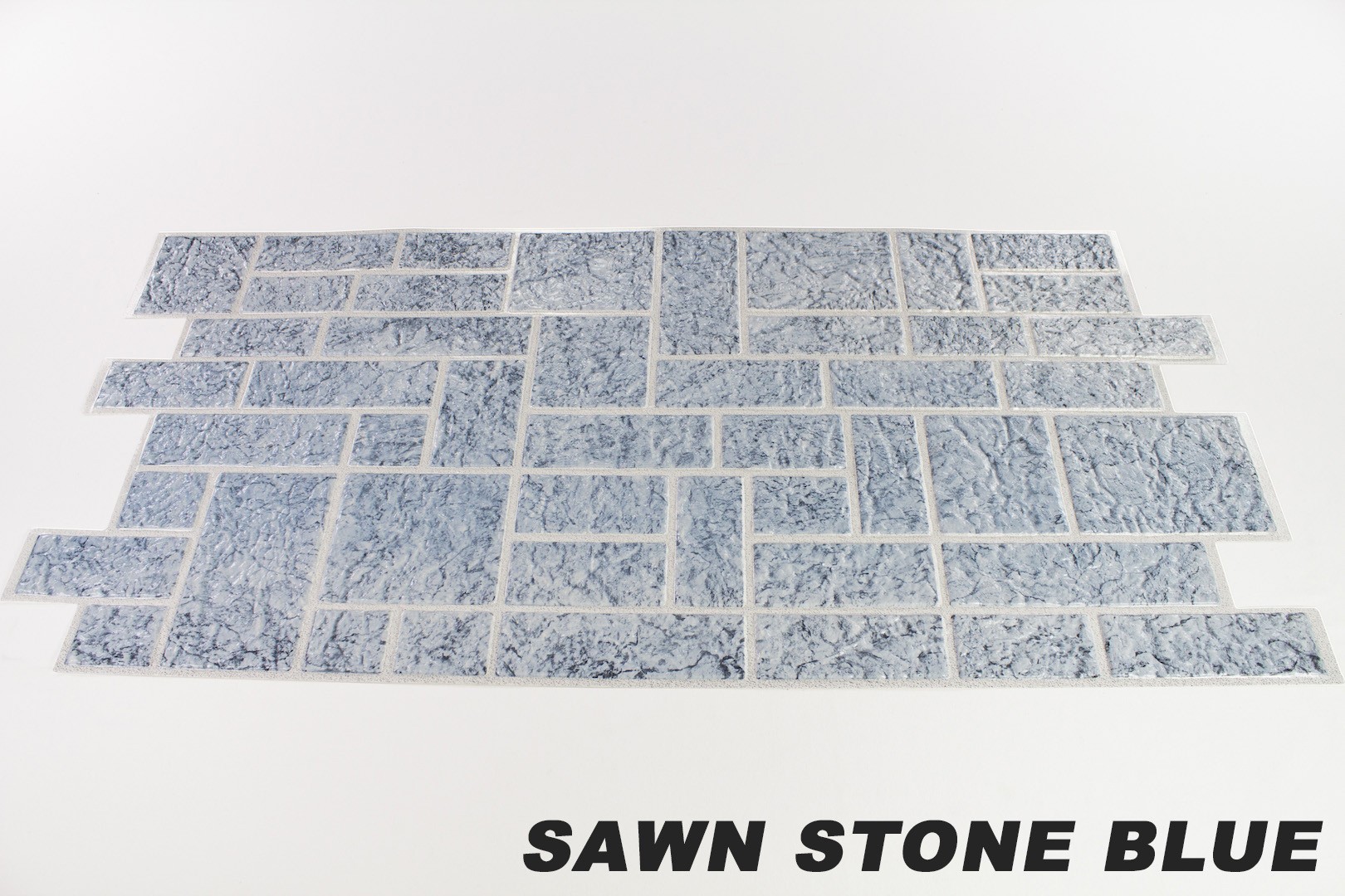 Sawn stone blue originalbild